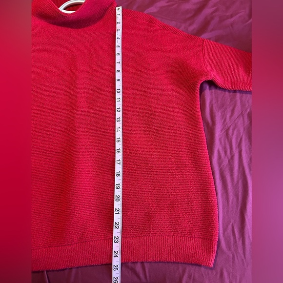 RDI Vibrant Red Drop Sweater Knit Sweater - Picture 8 of 8